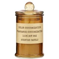 Bougie parfumée de luxe en cire de soja 100% biologique, parfum ambre, dans un bocal en verre, pour la décoration de la maison, Saint-Valentin