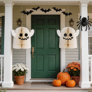 Décoration fantôme pour la Touche-Grande-Dame, Ornement fantôme en papier, Décoration de table effrayante pour Halloween, pour la maison, les fêtes et la maison hantée - Product Image 3