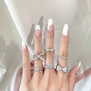 Dylam 925 <b>Silver</b> <b>Ring</b> for <b>Men</b> Set Sterling Jewelry <b>Rings</b> Korean Edition Rainbow Sterling Cowrie Shell Women Size - Product Image 2