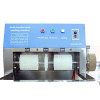 Machine à laver les chaussures à cinq brosses avec système de séchage UV et chauffage, équipement professionnel pour nettoyer les baskets et les chaussures de tennis