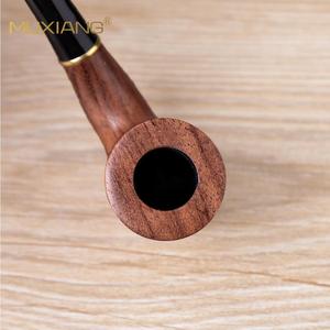 MUXIANG Wooden Smoking Pipe Bent Type Solid Wood Tobacco Pipe For Personal Gift - Product Image 3