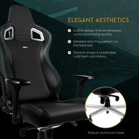 Vente en gros de chaise de bureau inclinable ergonomique pivotante à 360 degrés, en mousse moulée haute densité, en cuir PU de qualité supérieure, durable, Silla Gamer haut de gamme
