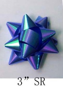 Hot Bán Nhựa Kim Loại Sao Bow Bao Bì Mini Giáng Sinh Ribbon Bow Trang Trí Món Quà Gói Ribbon Cung - Product Image 5