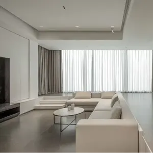 Sanhai, diseño de interiores de estilo contemporáneo, Plan Maestro minimalista, 3D renderizado, decoración de dibujo de construcción para casa de Villa