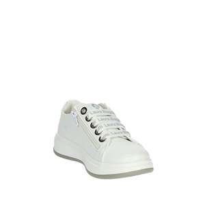 Baskets Laura Biagiotti Love pour filles, en toile blanche, chaussures tendance - Product Image 5