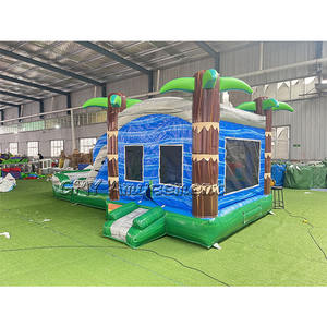 Combo gonflable de maison de rebond de glissière gonflable de palmier pour des enfants - Product Image 3