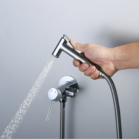 Pistolet de pulvérisation hygiénique en laiton pour douche et toilettes, avec buse autonettoyante