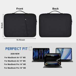 2026 Luxury Business Waterproof Shockproof Leather Laptop <strong>Bag</strong> case <strong>Tablet</strong> <strong>Bags</strong> &amp; Covers for Women Men - Product Image 2