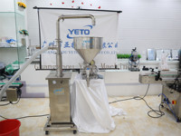 Machine de remplissage semi-automatique électrique à haute viscosité pour bouteilles et bocaux en verre, contrôlée par PLC, pour produits chimiques, pâtes alimentaires, crèmes et sauces