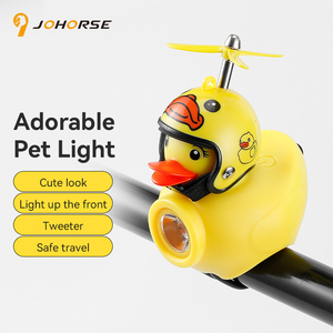 Lumière de vélo en forme de canard jaune, rechargeable par USB, LED pour enfants, scooter, conduite nocturne, étanche, lumière de sécurité pour le cyclisme en extérieur - Product Image 1