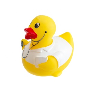 Vente directe en usine de jouets de bain pour bébé de haute qualité Petit canard jaune en forme d'infirmière nageuse - Product Image 5