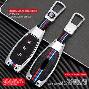 Custodia <span class=keywords><strong>per</strong></span> Chiavi Auto in Lega di Zinco e Gel di Silice <span class=keywords><strong>per</strong></span> <span class=keywords><strong>Ford</strong></span> Kuga EcoSport Dionysia ESCORT, Portachiavi e <span class=keywords><strong>Accessori</strong></span> - Product Image 2
