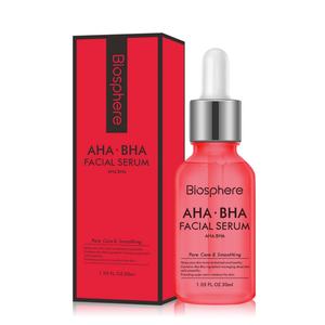 Sérum AHA BHA pour le visage, éclaircissant, anti-cicatrices, anti-âge, soin de la peau naturel et biologique - Product Image 1