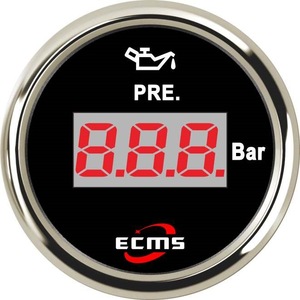 Manómetro Digital Modificado de 52 mm para Yates, Barcos, Autocaravanas y Automóviles, Rango de 10-184 Ohmios, 0-5 Bar, Parte Trasera de Plástico - Product Image 2