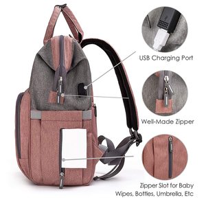 <span class=keywords><strong>Sac</strong></span> à dos à langer, <span class=keywords><strong>sac</strong></span> à langer pour maman, sacs à langer pour bébé pour maman et <span class=keywords><strong>papa</strong></span>, <span class=keywords><strong>sac</strong></span> à langer de <span class=keywords><strong>maternité</strong></span> avec chargement USB - Product Image 5