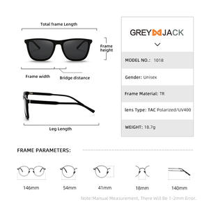 Gafas de Sol Polarizadas para Hombre Greyjack, UV400, TR90, Montura Completa, Color Negro Marrón, Estilo Deportivo - Product Image 5