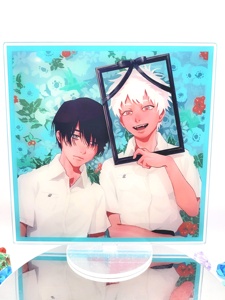 อะคริลิคตัวละคร OEM ODM ซัมเมอร์ ฮิคารุ ไดด์ บล โยชิกิ ฮิคารุ อะคริลิคสแตนดี้สองด้าน 15 ซม. อนิเมะ มังงะ ยาโออิ บอย - Product Image 3