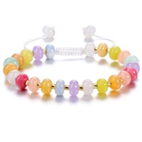 Bracelet en pierre œil de tigre 5*8mm, bracelet chakra réglable, 7 couleurs, perles de lapis-lazuli naturelles, bracelet tressé pour femmes
