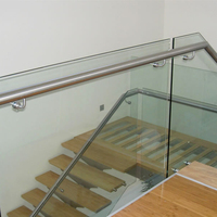 Supports de main courante réglables en acier inoxydable 304, supports de colonne verticaux de type au sol, supports de main courante pour escalier