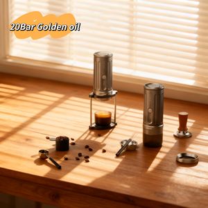 Machine à café portable Cera 58 mm, expresso italien semi-automatique, extraction de café fraîchement moulu, pour la maison, la voiture, l'extérieur - Product Image 5