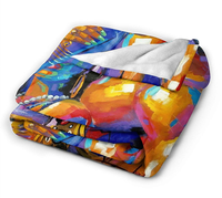Couverture boho en flanelle, plaid monocouche pour décoration de maison, vente en gros,
