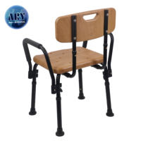 ARY MEDICAL Dropshipping 2024 Chaise de douche médicale en aluminium Siège de bain réglable pour les personnes âgées Utilisation de la salle de bain