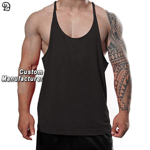Canotte da allenamento per Bodybuilding da uomo personalizzate camicia leggera da allenamento in cotone senza maniche gilet solido abbigliamento da palestra - Product Image 1