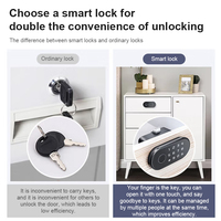 Mini tiroir de meubles casier électronique maison intelligente porte intelligente salle de sport empreinte digitale serrure d'armoire numérique avec capteur biométrique