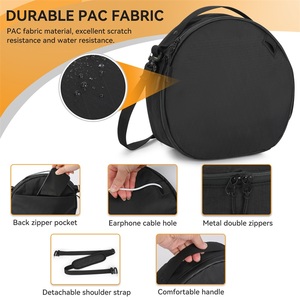 Bolsa de Almacenamiento para <span class=keywords><strong>Auriculares</strong></span> y Audífonos, Ecológica, Duradera y Portátil, con Cierre de Cremallera - Product Image 3