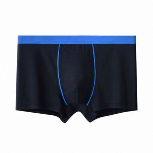 Men's Fashionable Pure Cotton <b>Boxer</b> Shorts Breathable Knitted Fabric High Elasticity Mid-Rise <b>Pant</b> - Product Image 2