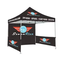 Gazebo Lipat Desain Khusus untuk Taman, Tenda Balap Promosi, Tenda Pop-up Digital Anti Api dan Tahan Angin, Hadiah Pameran Dagang