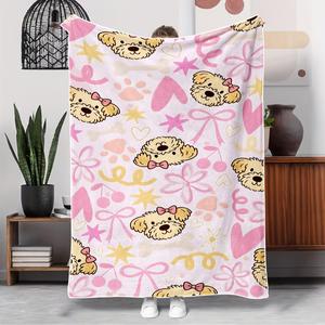 Manta de Franela con Diseño de Conejillos de Indias, Manta para Siesta, Cálida y Suave para el Invierno, Impresión Personalizada OEM ODM - Product Image 5