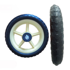 Chariot de poussette pour bébé de jardin léger de <span class=keywords><strong>12</strong></span> <span class=keywords><strong>pouces</strong></span> avec roues de <span class=keywords><strong>brouette</strong></span> en polymère de pneu en mousse EVA PU - Product Image 4