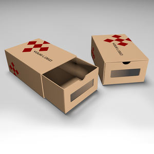 Caja de zapatos personalizada, versión pública, logotipo de moda, caja de zapatos de media cubierta, impresión creativa en color, suministro directo de fábrica - Product Image 5