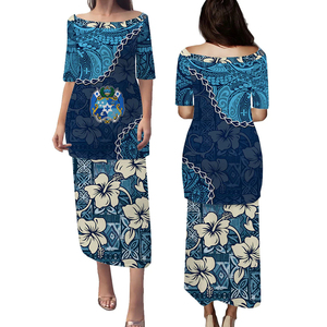 Envío de la gota <span class=keywords><strong>Ropa</strong></span> Tongan <span class=keywords><strong>Ropa</strong></span> Un hombro Isla Vestidos Tonga Puletasi - Product Image 5