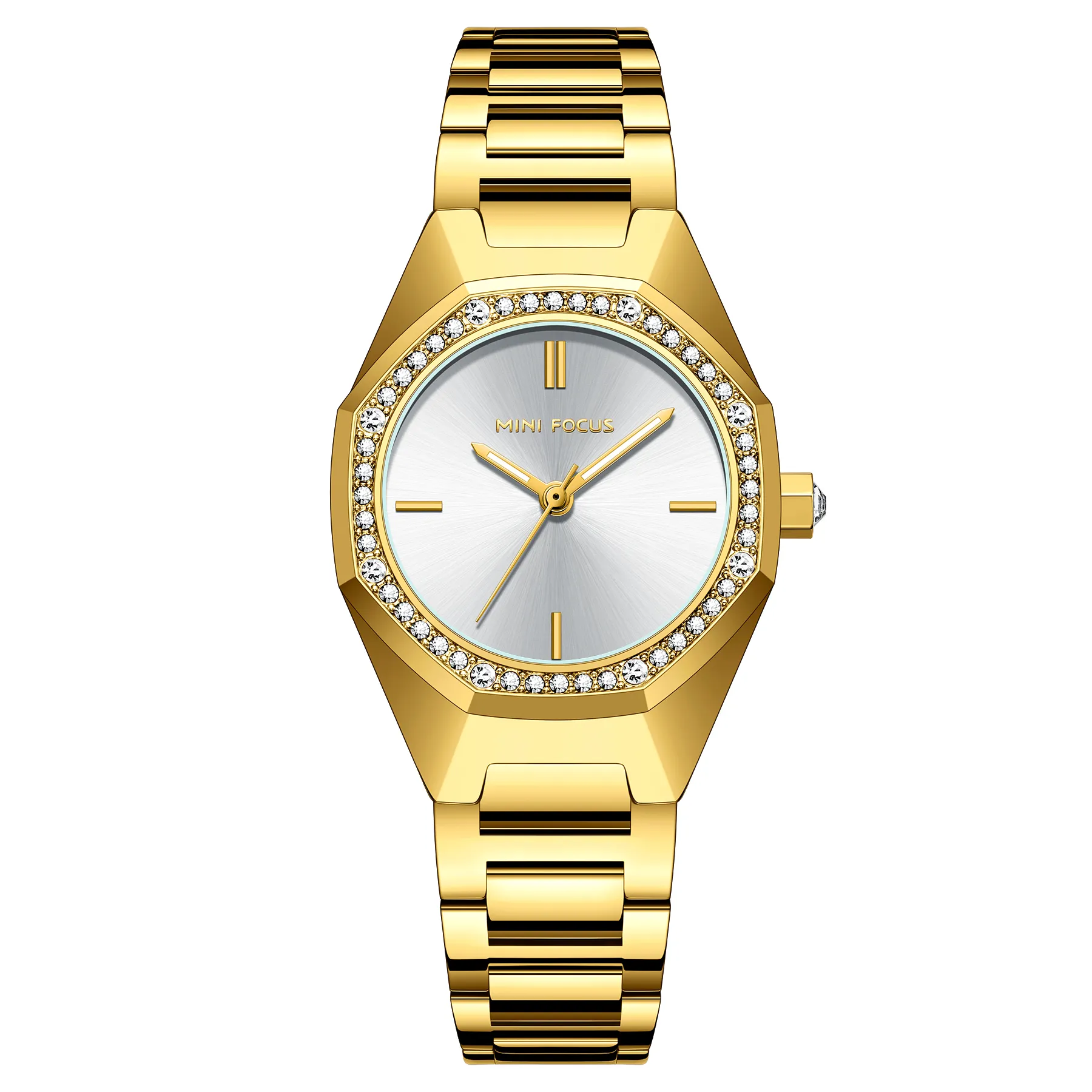 Hot sale mini focus gold plating quartz woman watches jam tangan wanita cheap wristwatches for women pretty diamond ladies watch