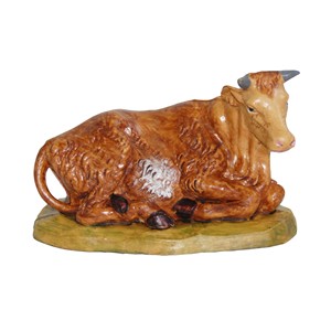 ตุ๊กตา PVC รูปวัวลายไม้ สูง 13 ซม. - Product Image 1
