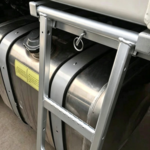 Échelle pliante pour camion, 2 marches, acier zingué, pièces de semi-remorque, échelle pliante universelle pour camions - Product Image 4