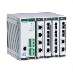 โมกซ่า EDS-616 สวิตช์อีเธอร์เน็ตแบบโมดูลาร์ 8 พอร์ต โปรโตคอล IEEE 802.3 กำลังไฟ 24V สำหรับเครือข่ายอุตสาหกรรมและองค์กร - Product Image 2