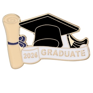 Broche de gorro de doctor para la temporada de graduación 2026, insignia conmemorativa para examen de secundaria, regalo decorativo para estudiantes de primer año, venta al por mayor personalizada - Product Image 1