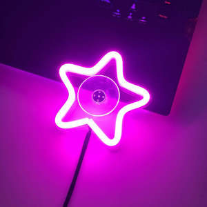 USB Premium LED Sign Light up Window Newest Neon <span class=keywords><strong>Glow</strong></span> Stars Car Accessory Ventes directes d'usine 12V Voltage - Product Image 2