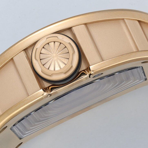 Men's tonneau-shaped rose gold manual-winding mechanical <b>watch</b>, shockproof and stylish. - Product Image 6