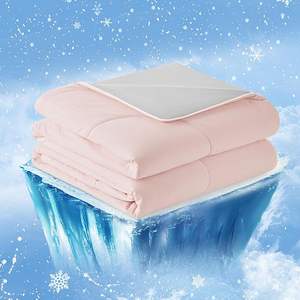 Luxury Cooling Comforter for Hot Sleepers and Night Sweats, Quick Cool Down, Super Breathable Lightweight <strong>Blanket</strong>,Queen <strong>Kingsize</strong> - Product Image 1