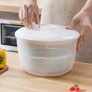 Salad Vegetable Dehydrator Kitchen Multifunctional Dishwashing Draining <b>Basket</b> Fruit Dumping Machine Fruit And Vegetable - Product Image 2