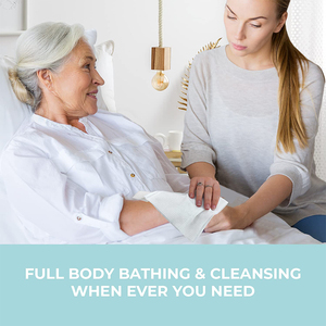 可定制一次性10pcs XL身体湿巾淋浴湿巾成人沐浴身体湿巾不冲洗 - Product Image 5