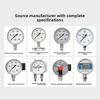 HZYA100 Stainless Steel High Precision Vibration Resistant Radial Threaded High Static Pressure Pressure Gauge