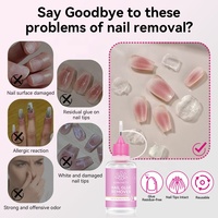 BORN PRETTY 30ml Dissolvant de colle à ongles de précision pour faux ongles, inodore, sans acétone, décolleur facile pour capsules d'ongles