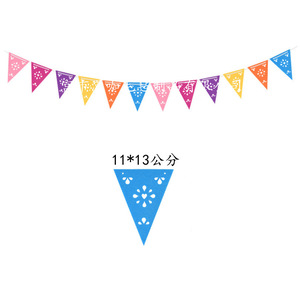 Venta al por mayor <span class=keywords><strong>de</strong></span> decoraciones para fiestas mexicanas coloridas fieltro día muerto Cinco <span class=keywords><strong>de</strong></span> Mayo guirnalda banderas Fiesta cumpleaños Baby Shower fiestas - Product Image 3
