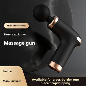 Haute qualité poche <span class=keywords><strong>Relaxation</strong></span> musculaire Fascial Vibration Portable pistolet de Massage LCD écran tactile thérapie par la chaleur 4 têtes 6 vitesses - Product Image 3