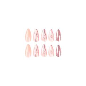 <span class=keywords><strong>Faux</strong></span> <span class=keywords><strong>ongles</strong></span> à presser en acrylique de designer, longs, style français, avec paillettes dorées <span class=keywords><strong>et</strong></span> <span class=keywords><strong>blanc</strong></span> dégradé, pour femmes - Product Image 3